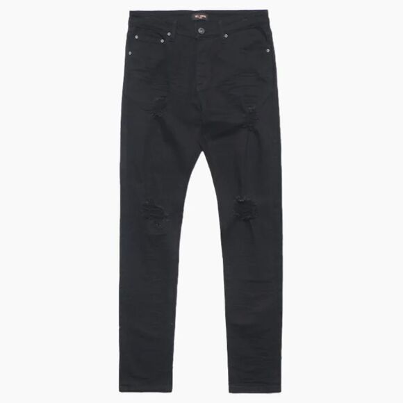 Well Known Dean Street Jeans in Jet Black Size 34 MSRP $200 - Picture 6 of 8